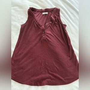 Maurices Burgundy Tank Top Medium